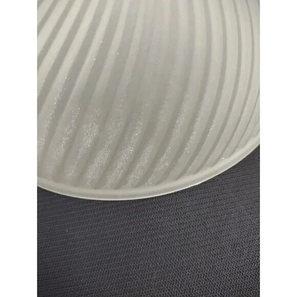 Light Shade Vintage 8.5" Frosted Glass Ribbed Swirl Ceiling - Picture 11 of 14